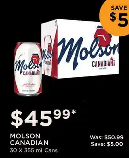 The Beer Store MOLSON CANADIAN offer