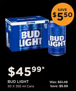 The Beer Store BUD LIGHT offer