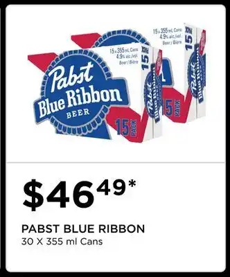 The Beer Store PABST BLUE RIBBON offer