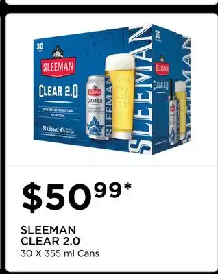 The Beer Store SLEEMAN CLEAR 2.0 offer