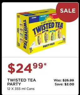 The Beer Store TWISTED TEA PARTY offer