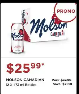 The Beer Store MOLSON CANADIAN offer