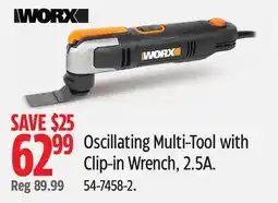 Canadian Tire Oscillating Multi-Tool with Clip-in Wrench, 2.5A offer