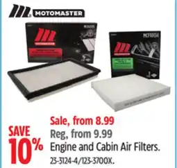 Canadian Tire Engine and Cabin Air Filters offer