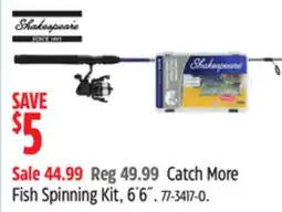 Canadian Tire Shakespeare Catch More Fish Spinning Kit offer