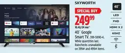 Canadian Tire Skyworth Smart TV offer