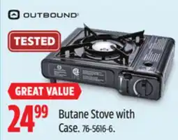 Canadian Tire Butane Stove with Case offer