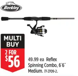 Canadian Tire Berkley Reflex Spinning Combo, 6´6˝ offer