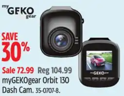 Canadian Tire myGEKOgear Orbit 130 Dash Cam offer