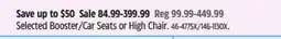 Canadian Tire Evenflo Selected Booster/Car Seats or High Chair offer