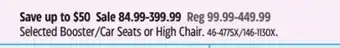 Canadian Tire Evenflo Selected Booster/Car Seats or High Chair offer