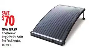 Canadian Tire Solar Pro Pool Heater offer