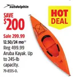 Canadian Tire Sundolphin Aruba Kayak offer