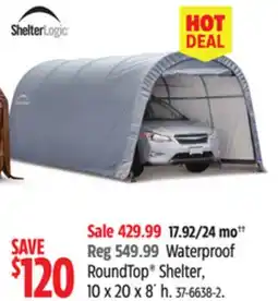 Canadian Tire ShelterLogic Waterproof RoundTop Shelter offer