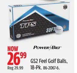 Canadian Tire PowerBilt GS2 Feel Golf Balls offer