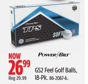 Canadian Tire PowerBilt GS2 Feel Golf Balls offer