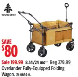 Canadian Tire WOODS Overlander Fully-Equipped Folding Wagon offer