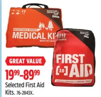 Canadian Tire Adventure Selected First Aid Kits offer