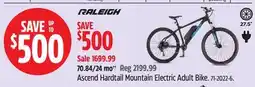 Canadian Tire Ascend Hardtail Mountain Electric Adult Bike offer