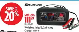Canadian Tire Motomaster Workshop Series 15/3A Battery Charger offer