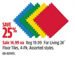 Canadian Tire For Living 24˝ Floor Tiles offer