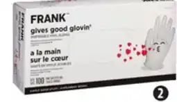 Canadian Tire FRANK Disposable Vinyl Gloves offer