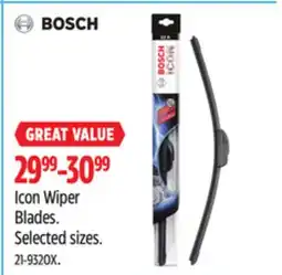 Canadian Tire Bosch Icon Wiper Blades offer