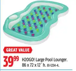Canadian Tire H20GO! Large Pool Lounger offer