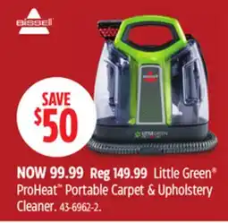 Canadian Tire Bissell Little Green ProHeat Pet Portable Carpet & Upholstery Corded Deep Cleaner offer
