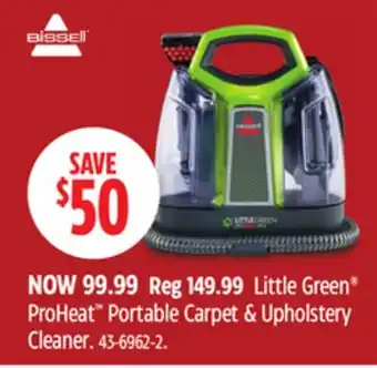 Canadian Tire Bissell Little Green ProHeat Pet Portable Carpet & Upholstery Corded Deep Cleaner offer