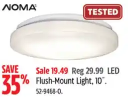 Canadian Tire NOMA LED Flush-Mount Light, 10˝ offer