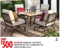 Canadian Tire CANVAS Melville Chat Set offer