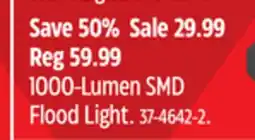 Canadian Tire MotoMaster 1000-Lumen SMD Flood Light offer