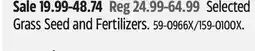Canadian Tire Scotts Selected Grass Seed and Fertilizers offer