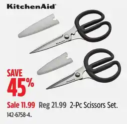Canadian Tire KitchenAid 2-Pc Scissors Set offer