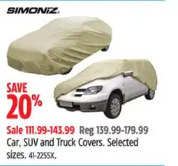 Canadian Tire Car, SUV and Truck Covers offer