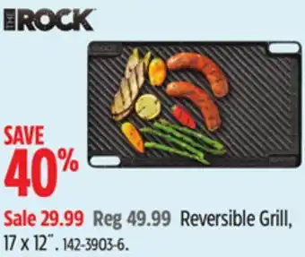 Canadian Tire The Rock Reversible Grill offer
