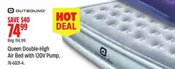 Canadian Tire Outbound Queen Double-High Air Bed with 120V Pump offer