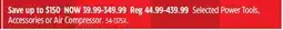 Canadian Tire DEWALT Selected Power Tools, Accessories or Air Compressor offer