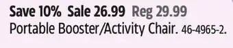 Canadian Tire Portable Booster/Activity Chair offer