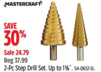 Canadian Tire Mastercraft 2-Pc Step Drill Set offer