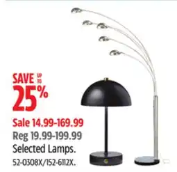 Canadian Tire Noma Selected Lamps offer