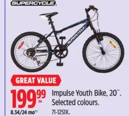 Canadian Tire Supercycle Impulse Youth Bike, 20˝ offer