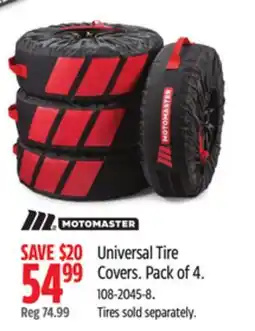 Canadian Tire MotoMaster Universal Tire Covers Pack of 4 offer