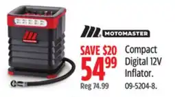 Canadian Tire MotoMaster Compact Digital 12V Inflator offer