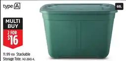 Canadian Tire Type-a Stackable Storage Tote offer