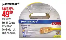 Canadian Tire Mastercraft 50´ 12-Gauge Extension Cord with Lit End offer