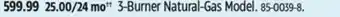 Canadian Tire Napoleon 3-Burner Natural-Gas Mode offer