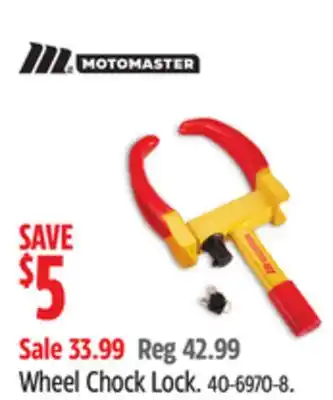 Canadian Tire MotoMaster Wheel Chock Lock offer