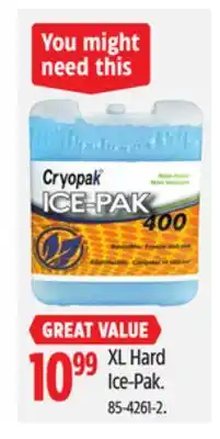 Canadian Tire Cryopak XL Hard Ice-Pak offer